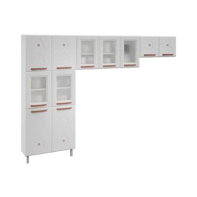Kit de Cozinha Modulada 3 Peças Mirage New  (2 Armários + 1 Paneleiro) CPT113 Branco - Telasul