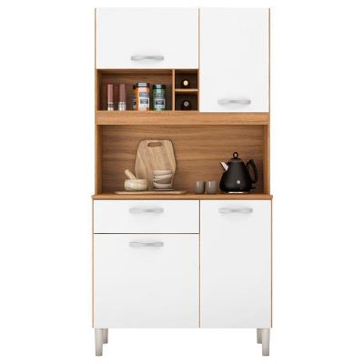 Kit Cozinha 4 Portas 1 Gaveta Malta Amendola Branco Demóbile