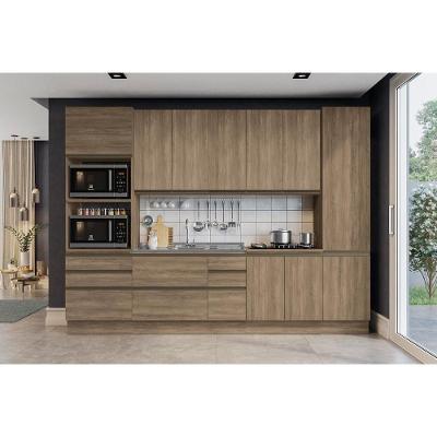 Kit de Cozinha Modulada 3 Peças Maxxi  (2 Armários + 1 Paneleiro) CPT34 Nogal - Kappesberg