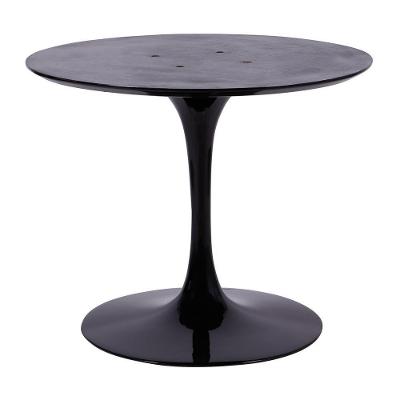 Base Mesa Saarinen Tulip Jantar Redonda Preta - 124 A 150cm