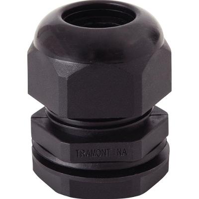 Conector Prensa-cabo 1/2 Polegada Tramontina Em Termoplástico Preto Com Bucha Tramontina