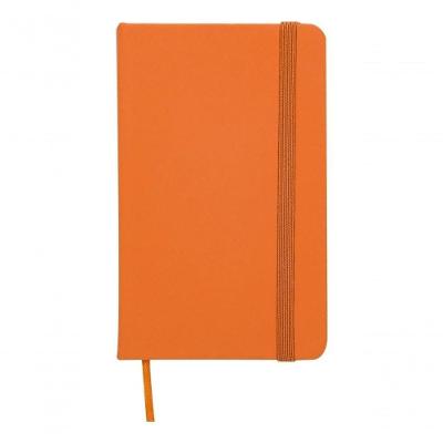 Caderneta Tipo Moleskine Agenda Escrever Estudar 13X8 Bolso Cor Laranja