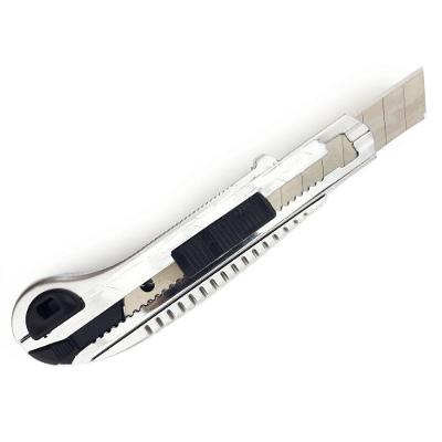 Estilete Profissional Metal 5 Lâminas 10cm Trava Segurança
