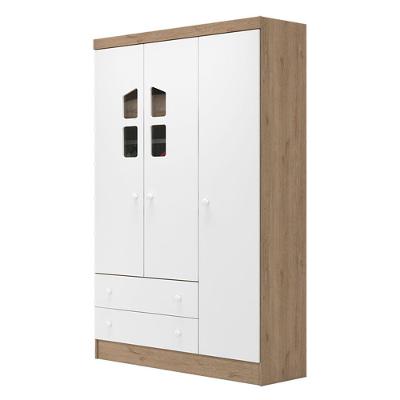 Guarda Roupa Infantil 3 Portas E 2 Gavetas Sonhar Branco
