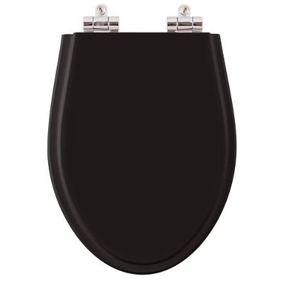 Tampa Vaso Sanitário Com Amortecedor Preto Para Bacia Fiori