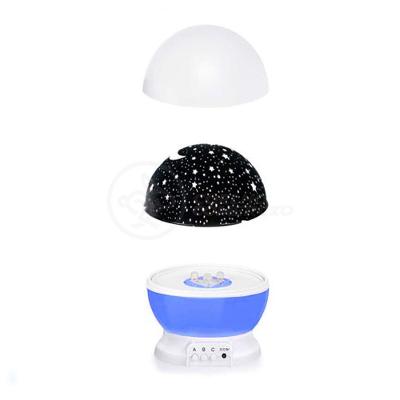 Luminária Projetor Abajur Estrelas Galáxia Astral Céu Azul