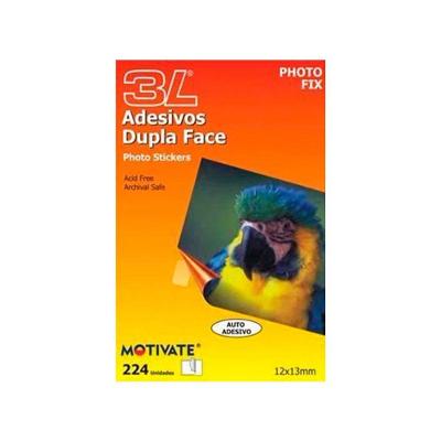 Auto Adesivo Dupla Face Photo Fix Blister com 504 Adesivos