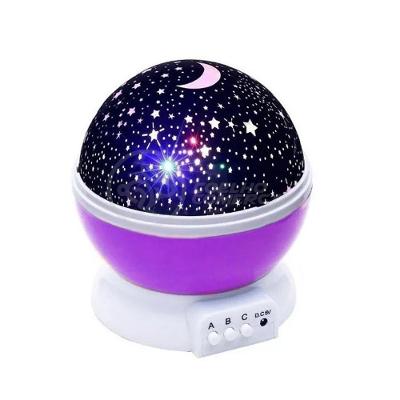 Luminária Projetor Abajur Estrelas Galáxia Moderno Céu Roxo