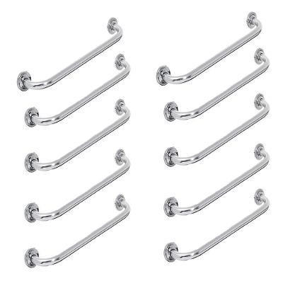 Barra Alça De Apoio Inox 50Cm Kit 10 Und Banheiro Corrimao S