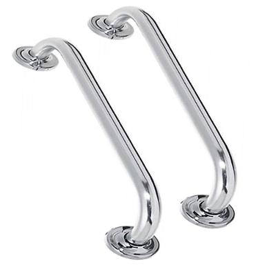 Alça Apoio Barra Inox Kit 2 Uni 50Cm Acessibilidade Banheiro
