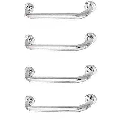 Alça De Apoio 30Cm Kit 4 Unidades Inox Barra
