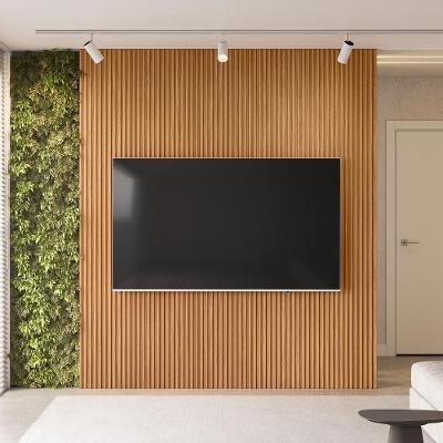 Painel Decorativo Ripado Para Parede Mahalo 220X250 Mdp Nature G77