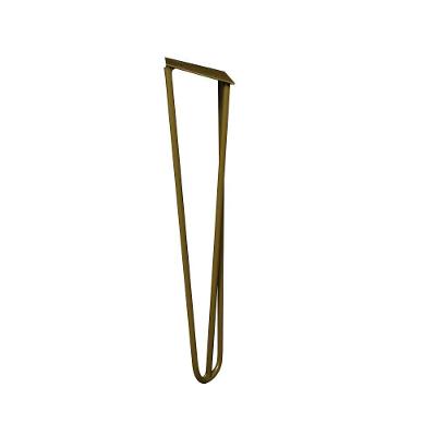 Kit 6 Pés De Metal 30 Cm Mesa De Canto Rack E Puffs Dourado