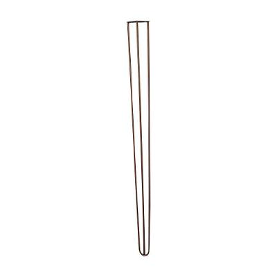 Kit 6 Pés De Metal 90 Cm Hairpin Legs Aparador E Mesa De Canto Bronze G41