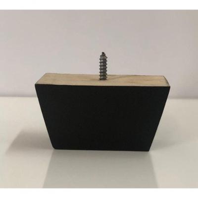 Pé Retangular Madeira Sofás Estofados 6cm Kit 8un Celica