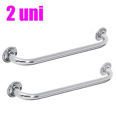 Alça De Apoio Banheiro Barra Inox Acessibilidade Kit2 Uni