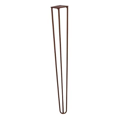 Kit 6 Pés De Metal 60 Cm Legs Mesa De Canto Aparador Bronze