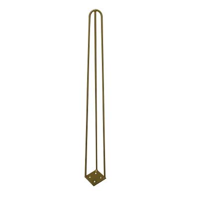 Pé De Metal 60 Cm Mesa De Canto Aparador Dourado