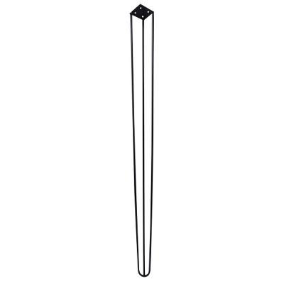 Pé De Metal 90 Cm Harpin Legs Aparador E Mesa De Canto Preto