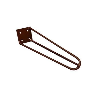 Pé De Metal 60 Cm Hairpin Legs Mesa De Canto Aparador Bronze