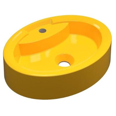 Cuba Pia De Apoio Para Banheiro Oval Ox 43 C08 Amarelo