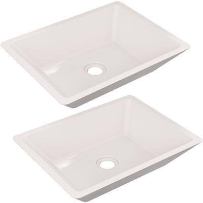 Kit 02 Cubas De Apoio Banheiro Lavabo C01 Rt45 Bege