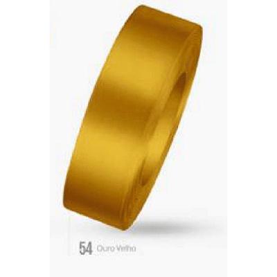 Fita De Cetim Tecida -10 Metros/15 Mm/ Ouro Velho Nº 54