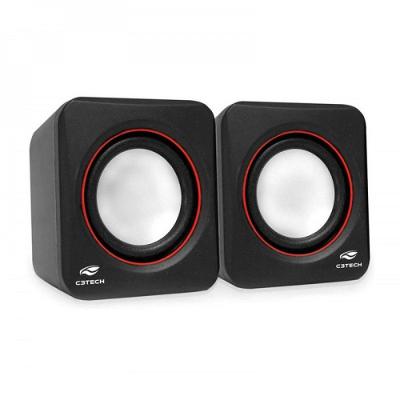 Caixa De Som C3tech 2.0 3w Rms Sp-301bk Preto