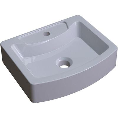 Cuba De Apoio Retangular C01 Para Banheiro Rt41 Aria Cinza - Lyam Decor