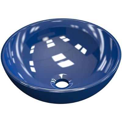 Cuba De Apoio Redonda C01 Para Banheiro R35W Azul Escuro