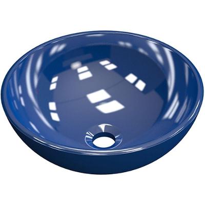 Cuba De Apoio Redonda C01 Para Banheiro R30W Azul Escuro