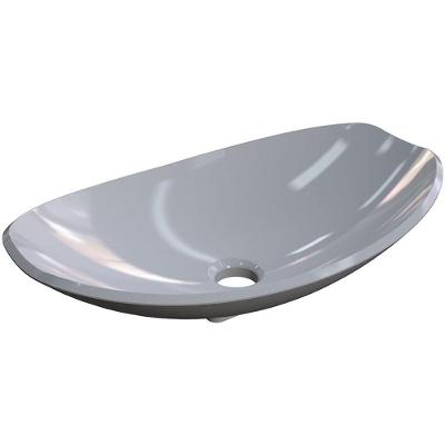 Cuba De Apoio Canoa C01 Para Banheiro Lux L45 Cinza