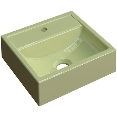 Cuba De Apoio Quadrada C01 Para Banheiro Q32W Verde Acqua