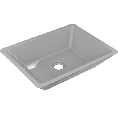Cuba De Apoio Retangular Para Banheiro Lavabo C01 Rt45 Cinza