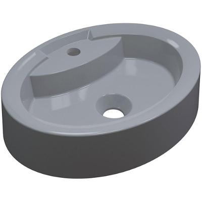 Cuba De Apoio Oval C01 Para Banheiro Onix O43 Cinza