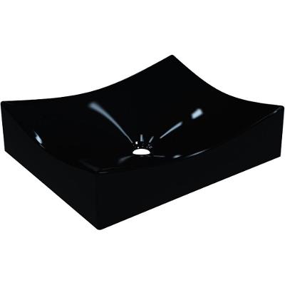 Cuba De Apoio Retangular Banheiro Lavabo C01 Ml44W Preto