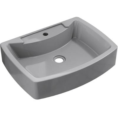 Cuba De Apoio Retangular Para Banheiro Lavabo C01 Rt50 Cinza