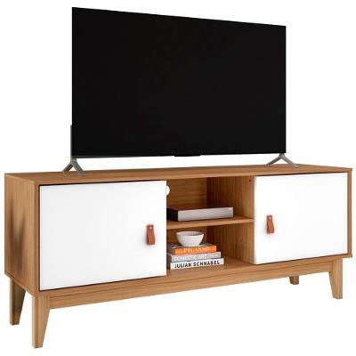 Rack Bancada Para Tv 40 Pol 135 Cm 011095 Cedro Branco Dcasa Cedro Branco
