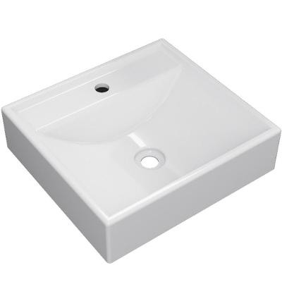 Cuba De Apoio Quadrada Para Banheiro Lavabo C01 Q39W Branco