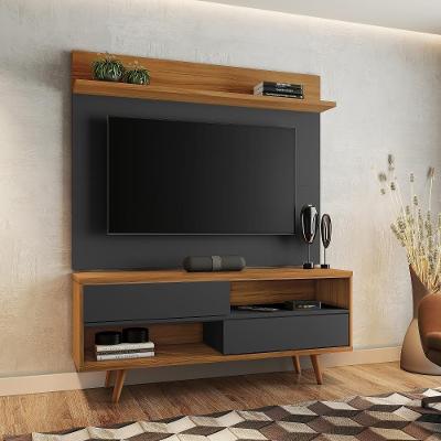 Conjunto Para Sala Rack E Painel De Tv Freijo e Preto
