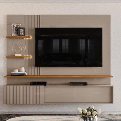 Bancada Suspensa Atena Tv 65' Com Led Fendi/Naturale
