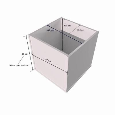 Rack Com Baús Porta Carrinhos E Livreiro Caleb 100% Mdf