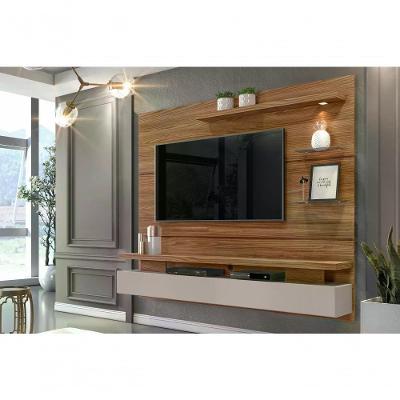 Painel Suspenso P/Tv Até 55" C/Led Carvalho amarula