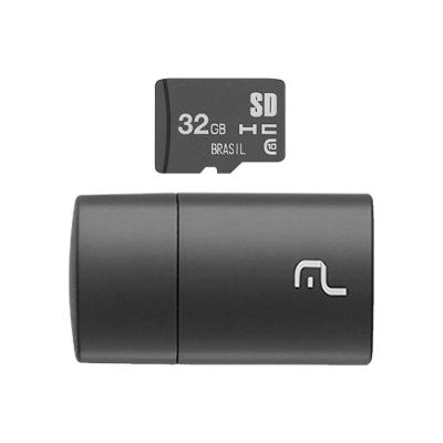 Cartão Micro Sd 32Gb Com Leitor Usb Classe 4 Mc163