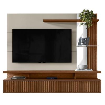 Painel Para Tv Até 60" 2 Portas Cherry Freijó/Off White