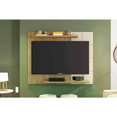Painel Cross P/Tv Até 58" Buriti/off White Buriti/off White