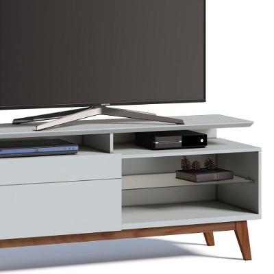 Rack Classic 146cm 1 Gaveta com Prateleira Branco Imcal
