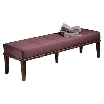 Recamier 160cm Martínez Veludo Pés Madeira Rosa/imbúia