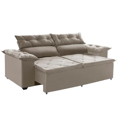 Sofá Compact 180cm Retrátil E Reclinável Molas Espirais