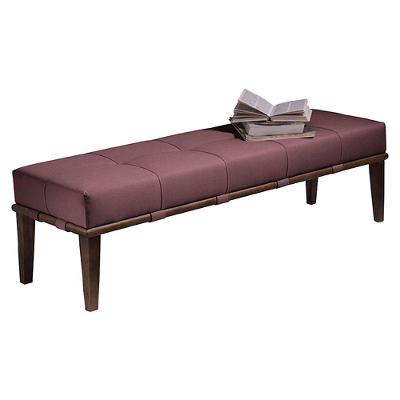 Recamier 140cm Martínez Veludo Pés Madeira Rosa/imbúia